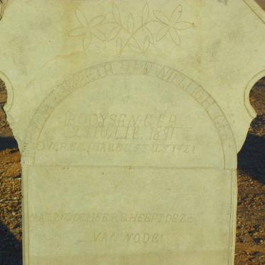WEILLIGH Catharina Elizabeth, van nee BOOYSEN 1891-1921