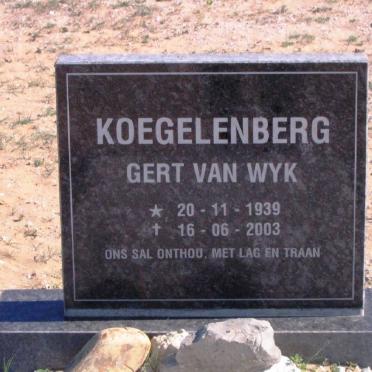 KOEGELENBERG Gert van Wyk 1939-2003