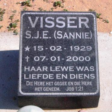 VISSER S.J.E. 1929-2000