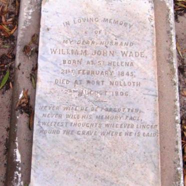 WADE William John 1845-1906