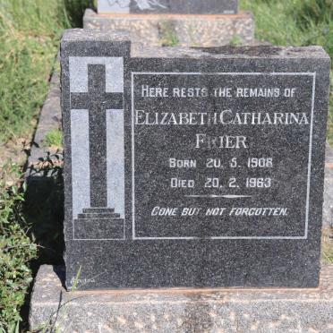 FRIER Elizabeth Catharina 1908-1963