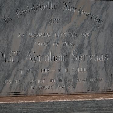 HORN Oloff Abraham Servaas 1916-1990 &amp; Catharina Margaretha 1911-1997