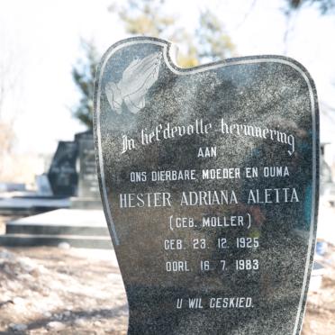 LIEBENBERG Hester Adriana Aletta nee MOLLER 1925-1983