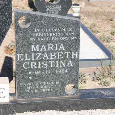 MATTHEE Willem Johannes 1957-2005 &amp; Maria Elizabeth Christina 1964-