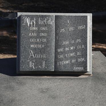 OOSTHUIZEN Louwrens Marthinus 1946-1995 &amp; Anna K.J. 1952-