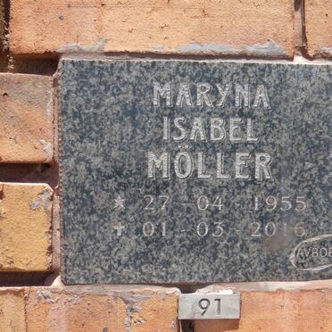 MOLLER Maryna Isabel 1955-2016