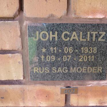 CALITZ Joh 1938-2011