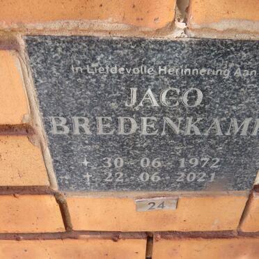 BREDENKAMP Jaco 1972-2021