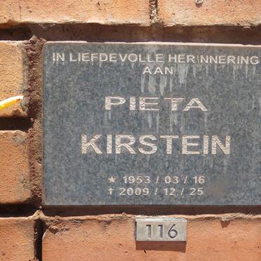 KIRSTEIN Pieta 1953-2009