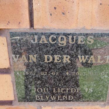 WALT Jacques, van der 1977-2013