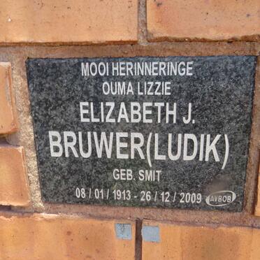 BRUWER Elizabeth J. voorheen LUDIK nee SMIT 1913-2009