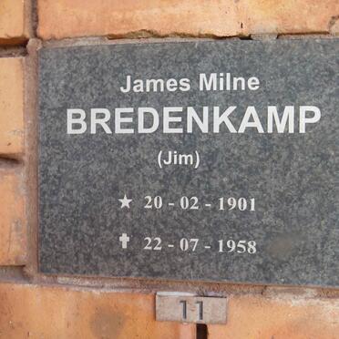BREDENKAMP James Milne 1901-1958