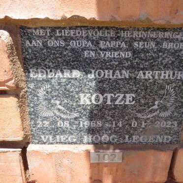 KOTZE Eduard Johan Arthur 1968-2023