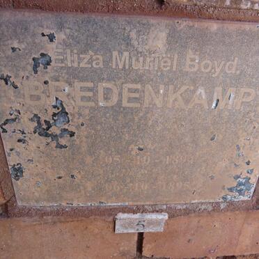 BREDENKAMP Eliza Muriel Boyd 1894-1895