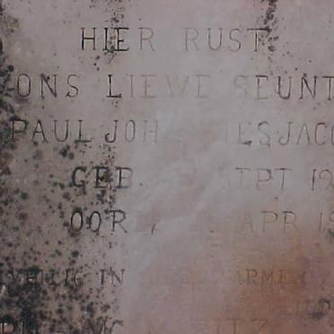 MARITZ Paul Johannes Jacobus 1930-1934 
