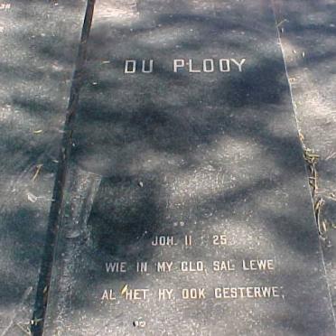 PLOOY Jacobus Stephanus, du 1938-1982 &amp; Martha Louisa GOULDING 1941-