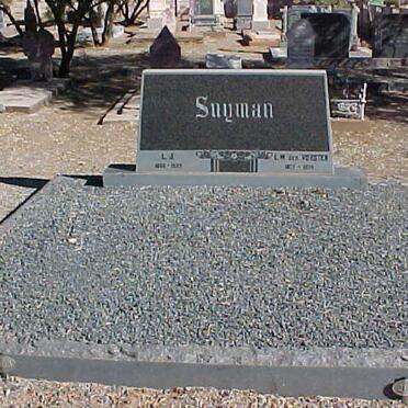 SNYMAN L.J. 1862-1927 &amp; L.W. VORSTER 1877-1974