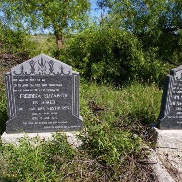 KOKER Willem Johannes Hermanus, de 1890-1954 &amp; Fredrika Elizabeth VAN DER WESTHUISEN 1899-1973