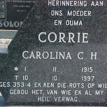 SCHALKWYK Carolina C.H., van 1915-1997