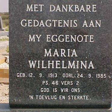 CLOETE Maria Wilhelmina 1913-1985