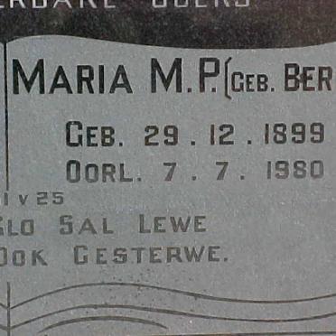 TRUTER Frederik J.J. 1893-1975 &amp; Maria M.P. BERGH 1899-1980