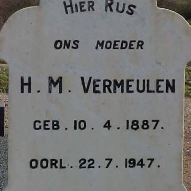 VERMEULEN H.M. 1887-1947