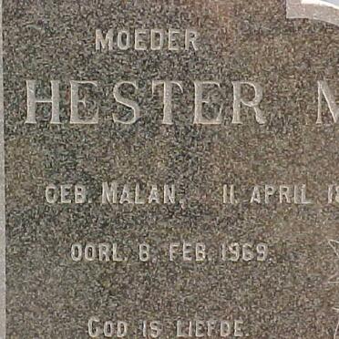 VERMEULEN Hester M. nee MALAN 1895-1969
