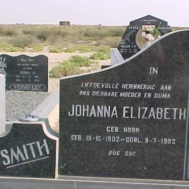 SMITH Johanna Elizabeth nee HORN 1902-1992