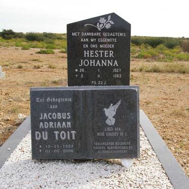 TOIT Jacobus Adriaan, du 1923-2006 &amp; Hester Johanna 1927-1983