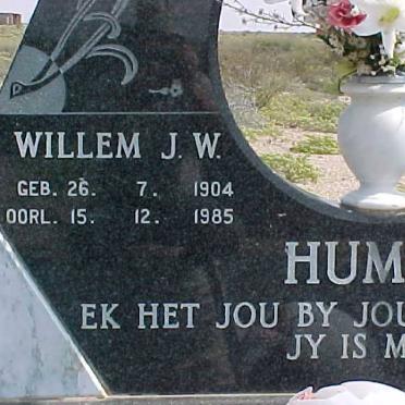 HUMAN Willem J.W. 1904-1985