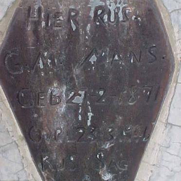 MANS G.M. 1871-1946
