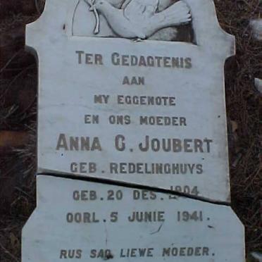 JOUBERT Anna C. nee REDELINGHUYS 1904-1941 