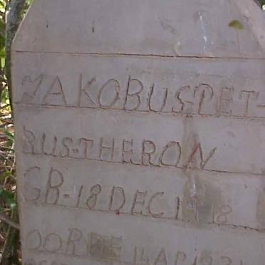 THERON Jakobus Petrus 1918-1934 