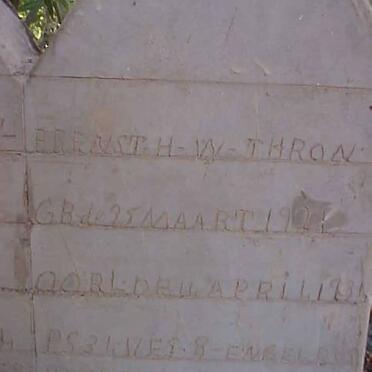 THRON Erenst H.W. 1921-1936