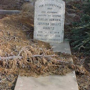 MARITZ Denelia Adriana Johanna 1918-1934 