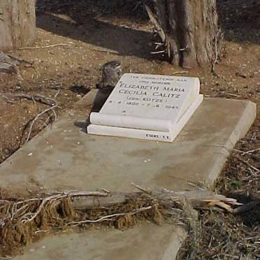 CALITZ Elizabeth Maria Cecilia nee KOTZE 1892-1945