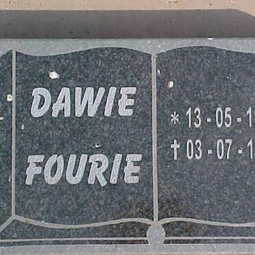 FOURIE Dawie 1924-1934