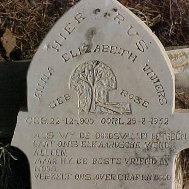 VIVIERS Anna Elizabeth nee ROSE 1905-1932 
