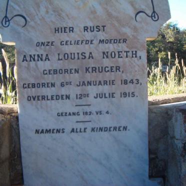 NOETH Anna Louisa nee KRUGER 1843-1915
