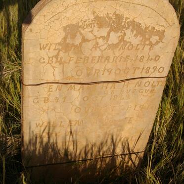 NOLTE Willem A.M. 1840-1890 &amp; Martha H. BURGER 1842-1910 :: NOLTE Willem