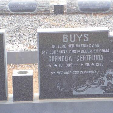 BUYS Cornelia Gertruida 1899-1973