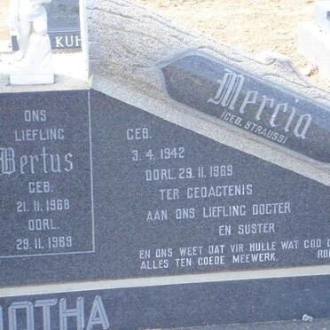 BOTHA Mercia nee STRAUSS 1942-1969