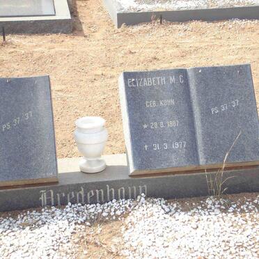 BREDENKAMP Elizabeth M.C. nee  KUHN 1887-1977
