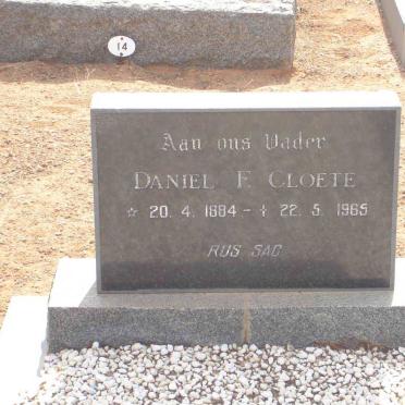 CLOETE Daniel F. 1884-1965
