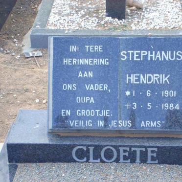 CLOETE Stephanus Hendrik 1901-1984