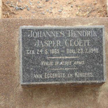 CLOETE Johannes Hendrik Jasper 1865-1948