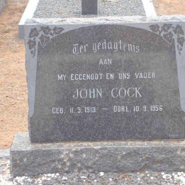 COCK John 1913-1956