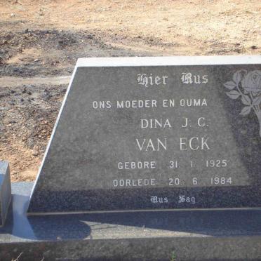 ECK Dina J.C., van 1925-1984