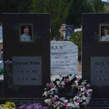 FOURIE Christiaan Wynand 1937-1994 &amp; Hester Helena 1939-2006
