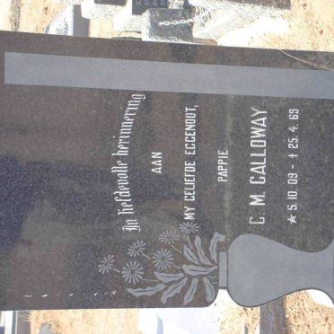 GALLOWAY C.M. 1909-1969